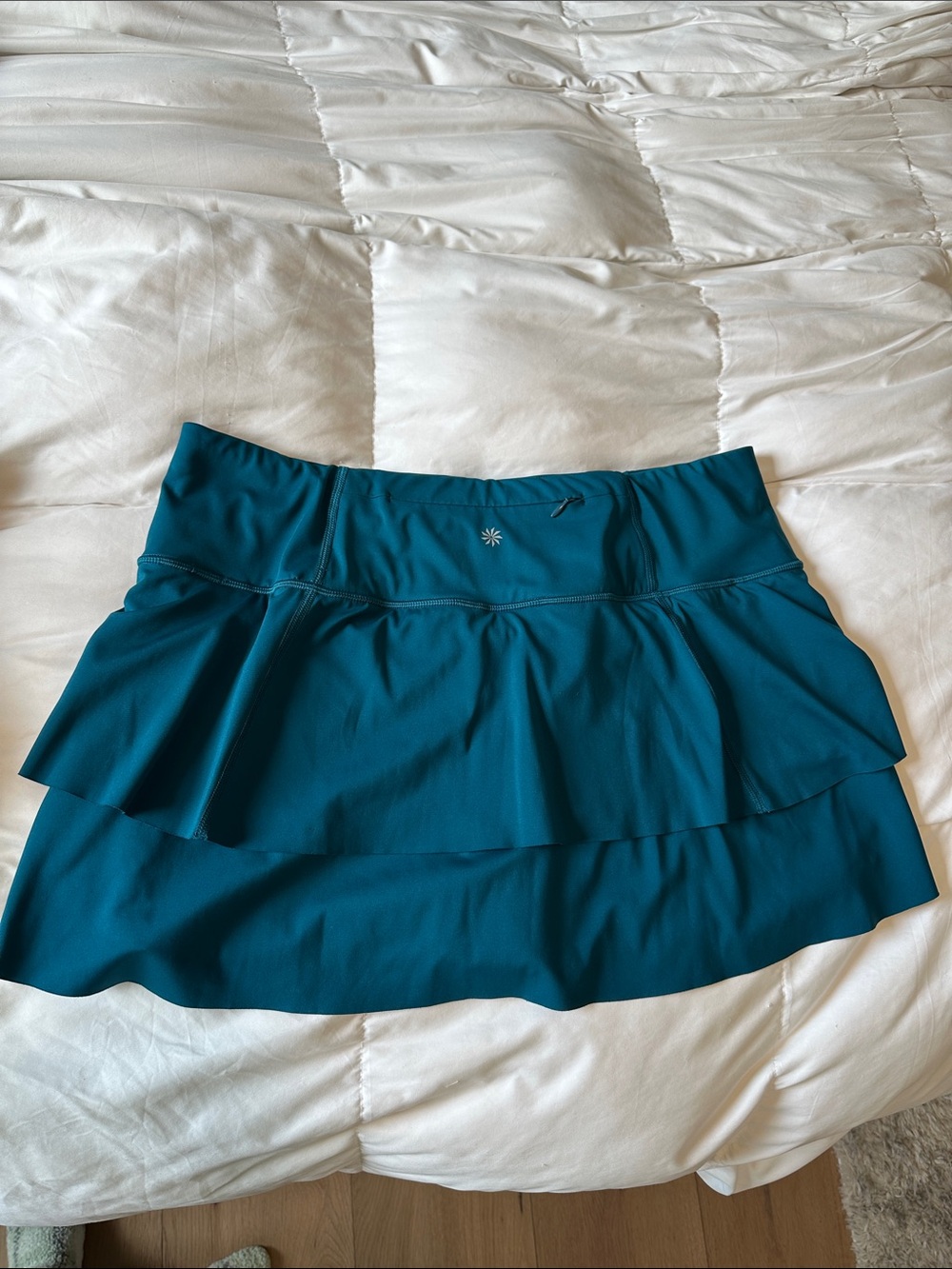 Athleta Teal Active Skort with Inner Shorts - Picture 6 of 6